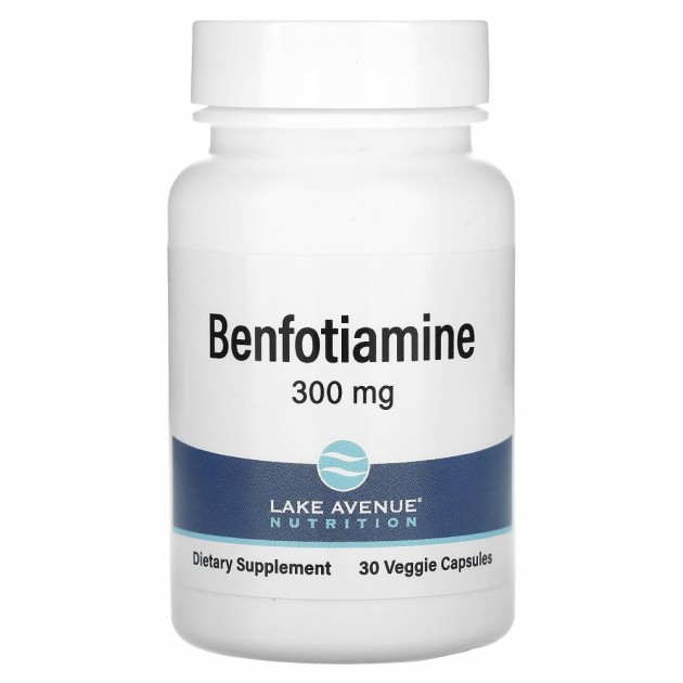 Benfotiamine 300mg - 180 Gélules Végétariennes - Non-OGM, Végétalien, Sans Gluten