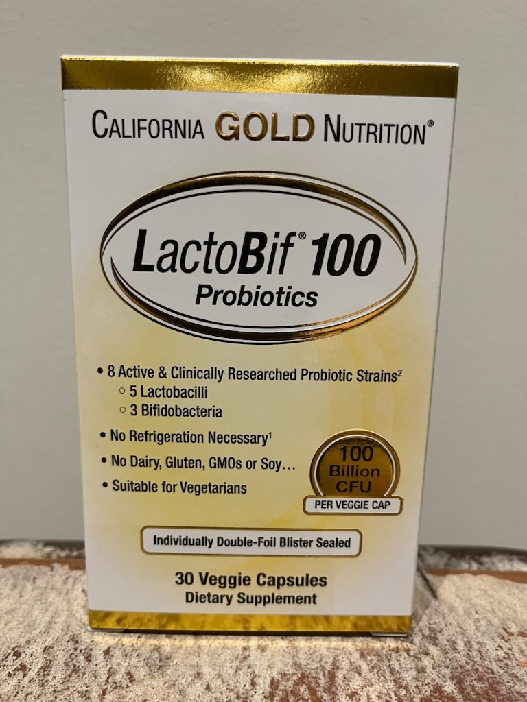 California Gold Nutrition, LactoBif 100 Probiotics, 100 Billion CFU, 30 Veggie Capsules.