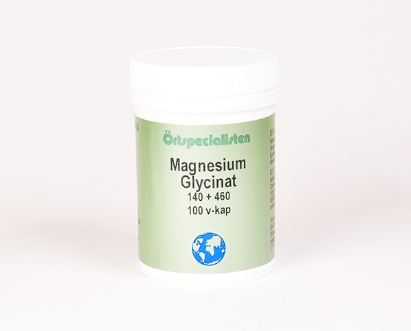Glycinbundet Magnesium, som letter opptaket av Magnesium og gir Glycin til  avgifting, proteinbygging og masse mer.