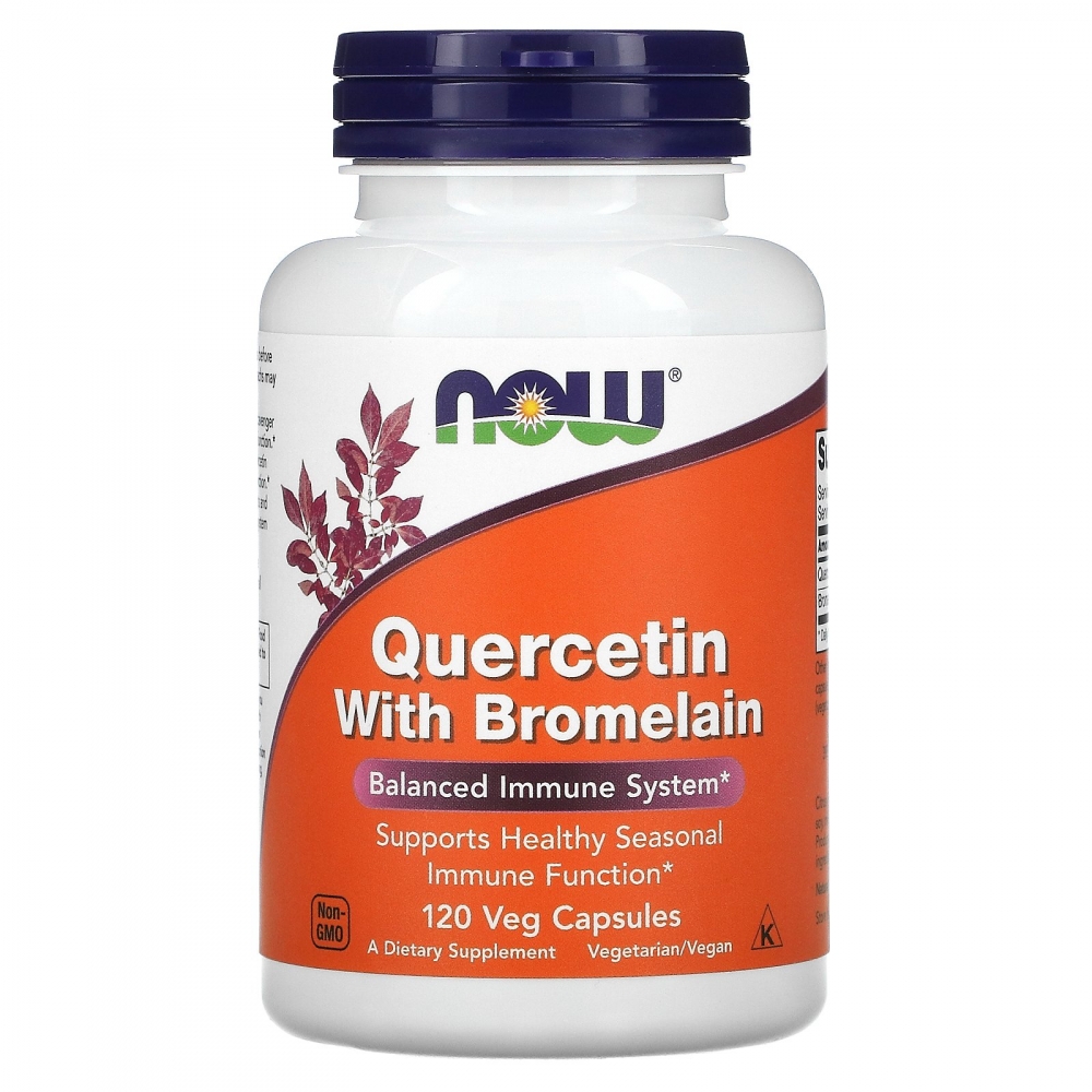 QUERCETIN OG BROMELAIN  2 tabletter innholder hele 800 mg Quercetin og 165 mg Bromelain.