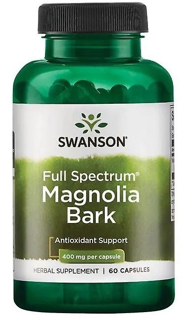 Magnolia Bark fra SWANSON.  400 mg. pr. kapsel.  60 kapsler.