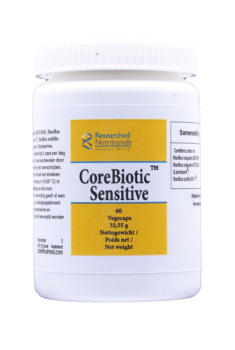 CoreBiotic : innholder tre ulike stammer av sporedannende bakterier (