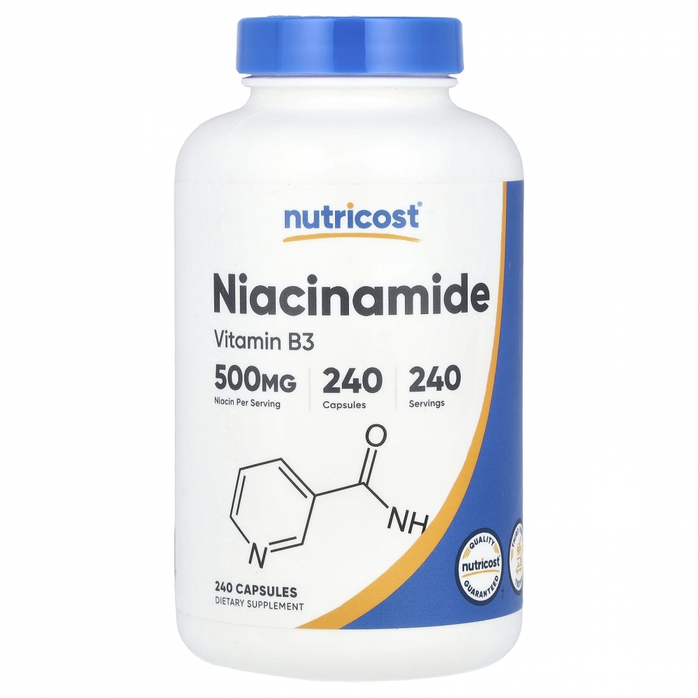 Niacinamide 500 mg. 240 capsler.