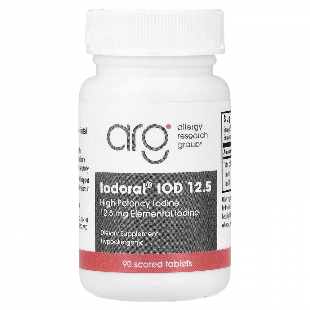 Optimox, Iodoral® IOD 12.5, High Potency Iodine, 90 tabletter