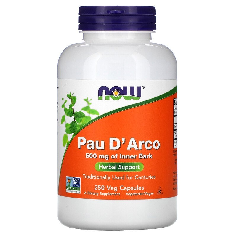PAU D`ARCO 500 mg, 250 vegetabilske kapsler.