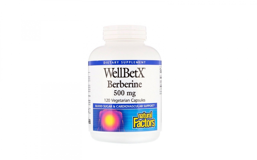 Berberin 500 mg fra WellBetX  Med 120 kapsler