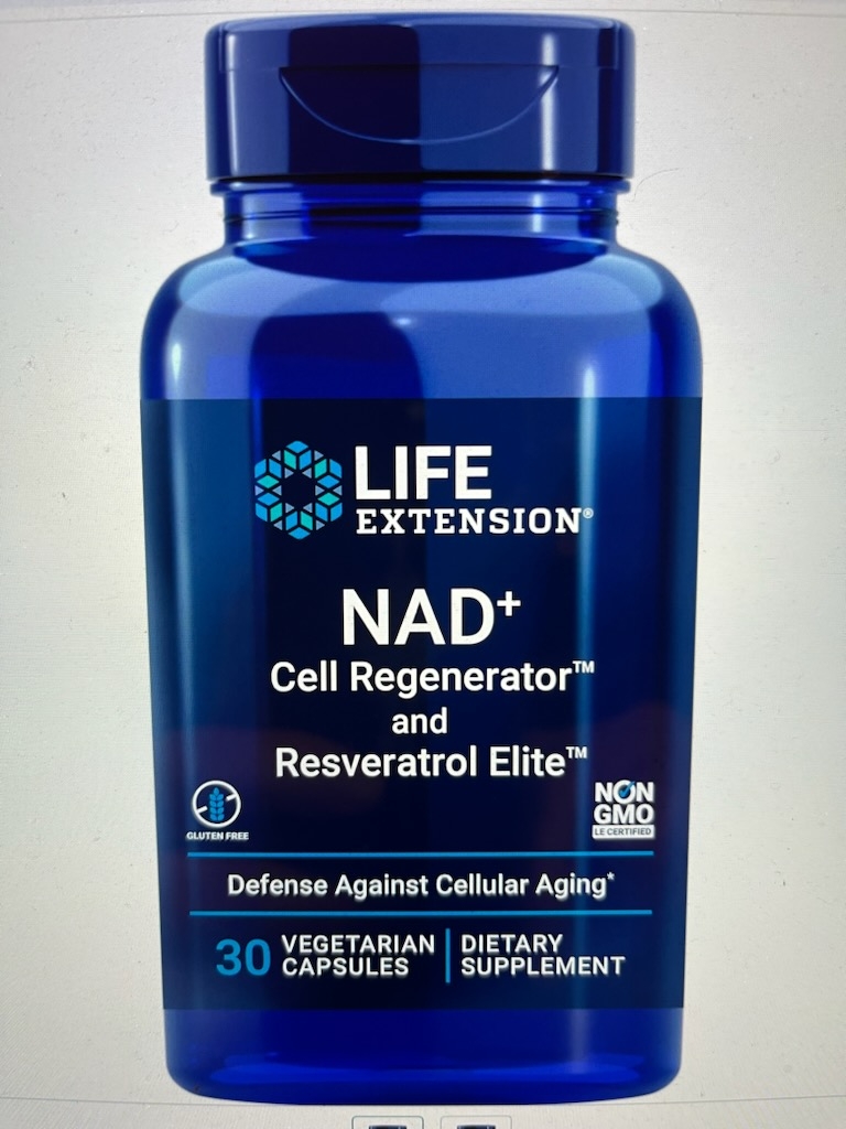 NAD+ Cell Regenerator™ and Resterveratrol Elite™  fra  Life extention, med 30 kapsler.