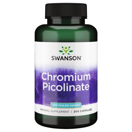 Chromium Picolinate 200 mcg.   pr. vegetabilske kapsel.-  HVER BOKS INNHOLDER 200 STK. kapsler.